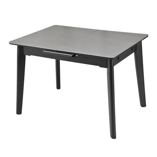 Masă pentru bucătărie Avanti Osten, 120x80 cm extensibilă, Dark Grey matt
