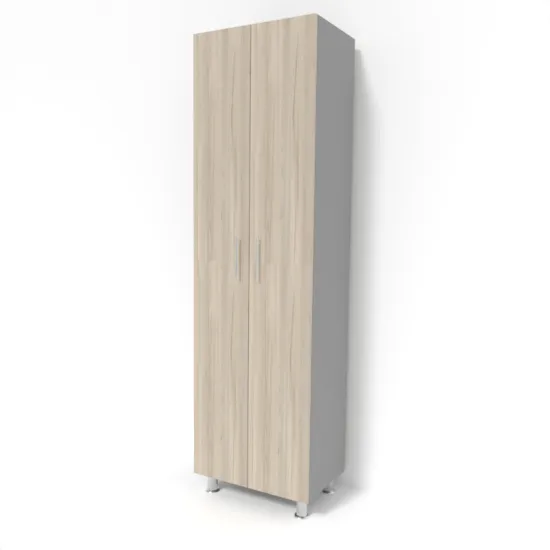 Dulap Smartex N4, 60x40x208 cm, Grafit/Stejar Deschis