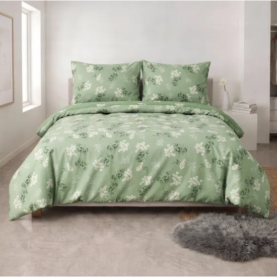 Lenjerie de pat Relaxe Home Soft Dreams Gaisy Front (2 persoane EURO/Bumbac)