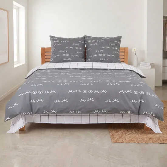 Lenjerie de pat Relaxe Home Soft Dreams Look (2 persoane EURO/Bumbac)