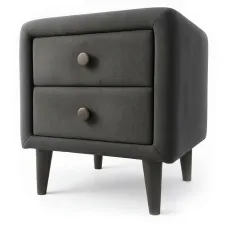 Noptieră MatroLuxe Bella, 50x48x55 см, Iris 99 Dark Grey