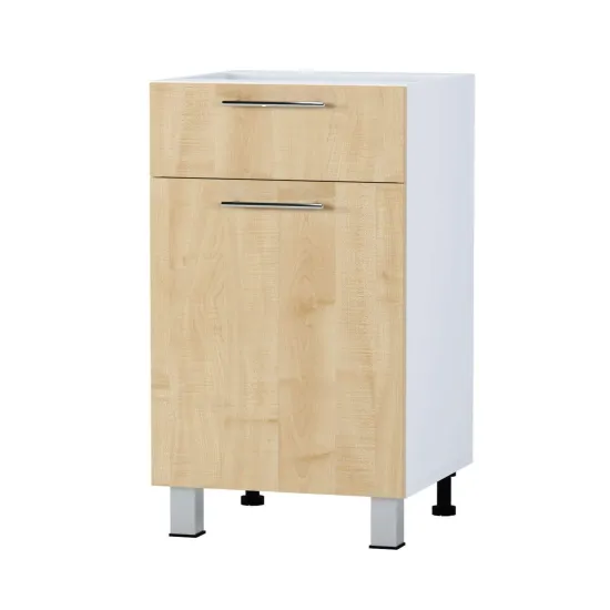 Modul inferior Fabrik Home ШКН 400 1дв+1ящ, front cu mâner profilat, Pal