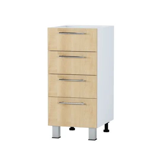 Modul inferior Fabrik Home ШКН 600 4 ящика, front cu mâner profilat, Pal