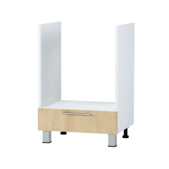 Нижний кухонный шкаф Fabrik Home ШКН 600 духовка 1 шухлядка, фасад с профильной ручкой, ДСП