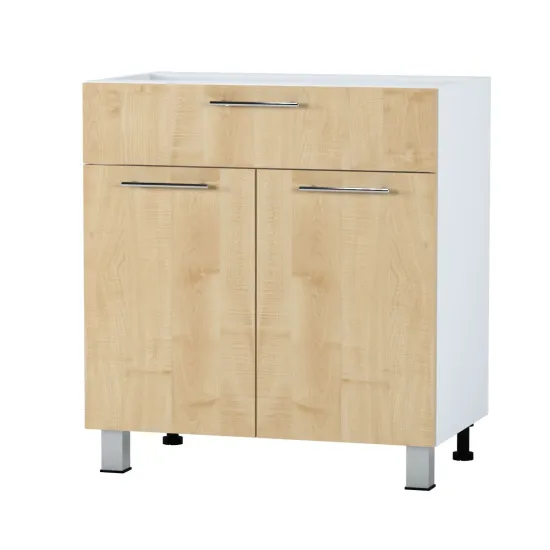 Modul inferior Fabrik Home ШКН 800 1 ящик + 2 двери, front cu mâner profilat, Pal