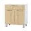 Нижний кухонный шкаф Fabrik Home ШКН 800 1 ящик + 2 двери доводчик, фасад с профильной ручкой, ДСП