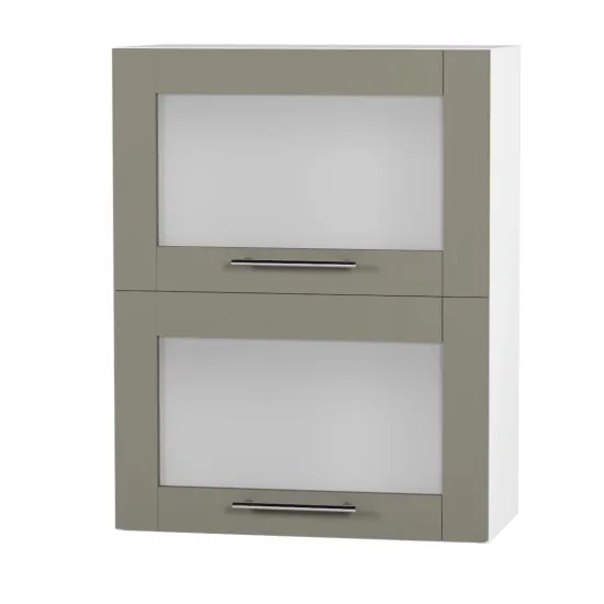 Modul superior Fabrik Home ШКВ 700 Горизонт 2 Стекла, front cu mâner profilat, MDF