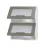 Modul superior Fabrik Home ШКВ 700 Горизонт 2 Стекла, front cu mâner profilat, MDF