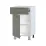 Нижний кухонный шкаф Fabrik Home ШКН 400 1дв+1ящ, фасад с профильной ручкой, МДФ