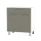 Нижний кухонный шкаф Fabrik Home ШКН 800 1 ящик + 2 двери, фасад с профильной ручкой, МДФ