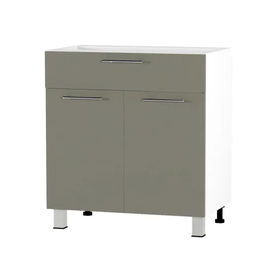 Modul inferior Fabrik Home ШКН 800 1 ящик + 2 двери доводчик, front cu mâner profilat, MDF