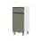 Нижний кухонный шкаф Fabrik Home ШКН 400 1дв+1ящ, удлинённый фасад без ручек, ДСП