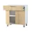 Нижний кухонный шкаф Fabrik Home ШКН 800 1 ящик + 2 двери, удлинённый фасад без ручек, ДСП