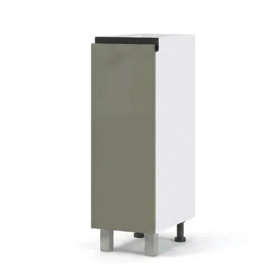 Нижний кухонный шкаф Fabrik Home ШКН 150 Бутылочница, удлинённый фасад без ручек, МДФ
