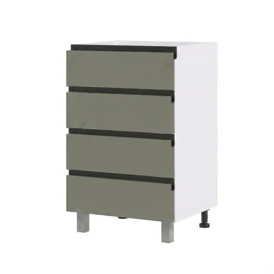 Нижний кухонный шкаф Fabrik Home ШКН 400, удлинённый фасад без ручек, МДФ