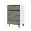 Нижний кухонный шкаф Fabrik Home ШКН 400, удлинённый фасад без ручек, МДФ