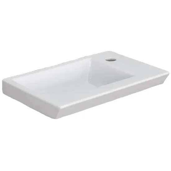 Lavoar pe blat Sanovit Isik, 450x280x105 Alb (10925)