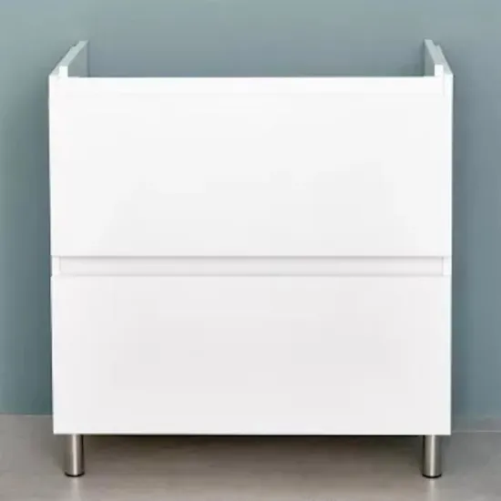 Шкаф под умывальник Bayro Selena Trio 80 cm, напольный, Белый матовый (127314)