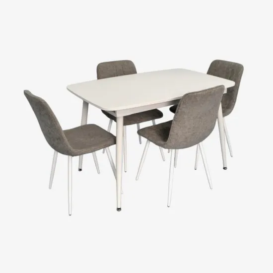 Set de sufragerie Eva DT 532R Wh + 4 YTC-078Wh UF885-14 (Grey)