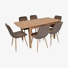 Обеденный набор Eva HV-27V Light Brown + 6 YTC-080Wo BLUVEL38