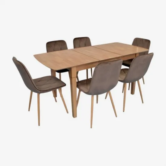 Обеденный набор Eva HV-27V Light Brown + 6 YTC-080Wo BLUVEL38