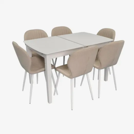 Set de sufragerie Eva HV-27V White + 6 YTC-064Wh BJORN24
