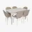 Set de sufragerie Eva HV-27V White + 6 YTC-064Wh BJORN24
