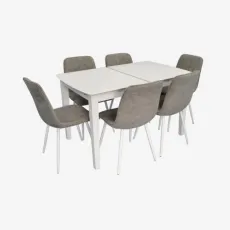 Set de sufragerie Eva HV-27V White + 6 YTC-078Wh UF885-14