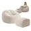 Fotoliu tip sac Mark Adler Comfy 3.0 cu suport pentru picioare, Beige