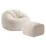 Fotoliu tip sac Mark Adler Comfy 3.0 cu suport pentru picioare, Beige