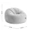 Fotoliu tip sac Mark Adler Comfy 3.0 cu suport pentru picioare, Grey