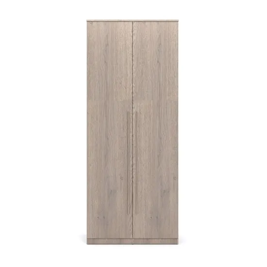 Dulap Yasen Satina garderoba, 90x54x220 cm, Stejar Cremona Cannolo
