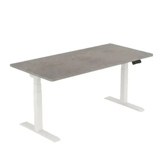 Стол письменный Halmar ET223 WH, 160x80 см с регулировкой высоты, Beton/White