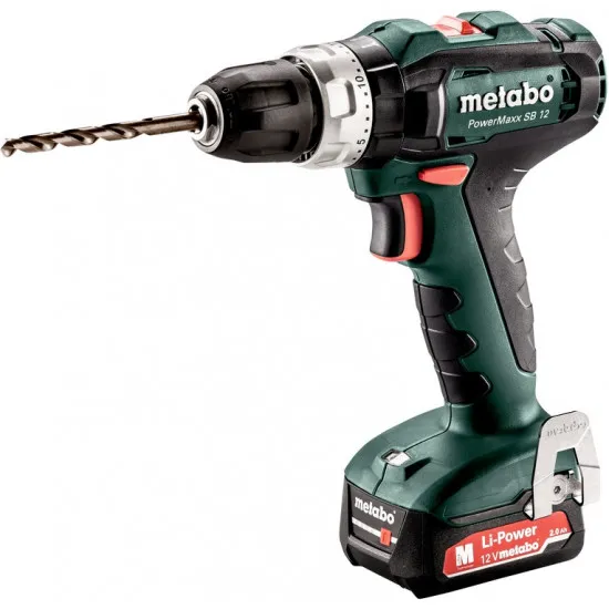 Masina de gaurit si insurubat Metabo PowerMaxx SB 12 2x2.0 (601076500)