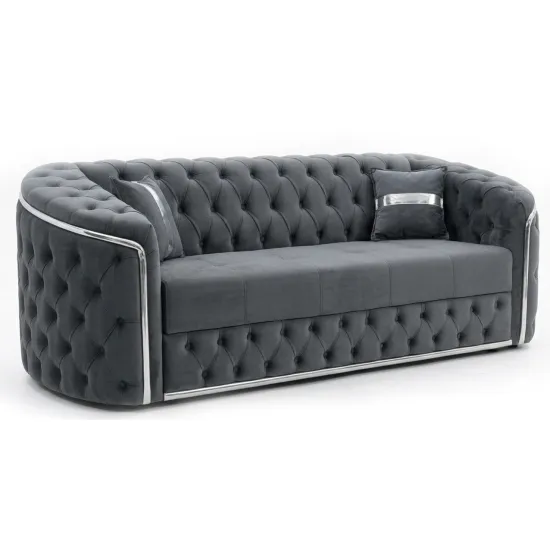 Диван прямой Art Lux Imperial P3T, 230x95cm, 1080-12 Серый