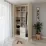 Dulap Smartex N14, 120x52x220 cm, Ivory/Stejar Deschis