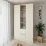 Dulap Smartex N14, 120x52x220 cm, Ivory/Stejar Deschis