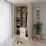 Dulap Smartex N14, 120x52x220 cm, Ivory/Stejar Inchis