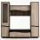 Living Yasen Geneva, 210x206x50cm, Wenge Magic/Sonoma Truffle