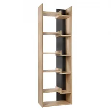 Etajeră Mobi Plus R-5, 60x30x190 cm Sonoma / antracit