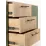 Comodă Mobi Plus Loft, 145x42x70 cm, Olive/ Walnut