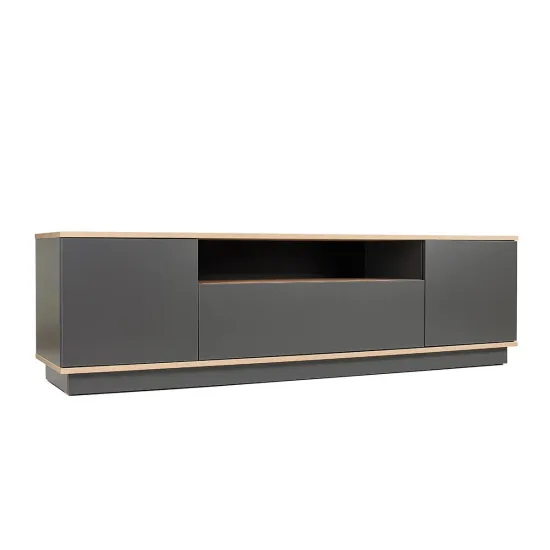 Comoda TV Mobi Plus RM-1, 180x45x44 см, Anracit / Sonoma