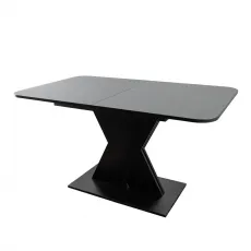 Masă pentru bucătărie Mobi Plus R-3, 136X80 cm extensibilă, Black / White