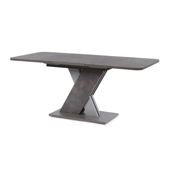 Masă pentru bucătărie Mobi Plus Nobiles, 136x80 cm extensibila, Grey