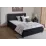 Set pat Ambianta Cezar Negru + saltea Cezar 160x200 cm
