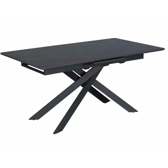 Стол обеденный Fabrik Home Lems, 160x90 см раскладной, Black