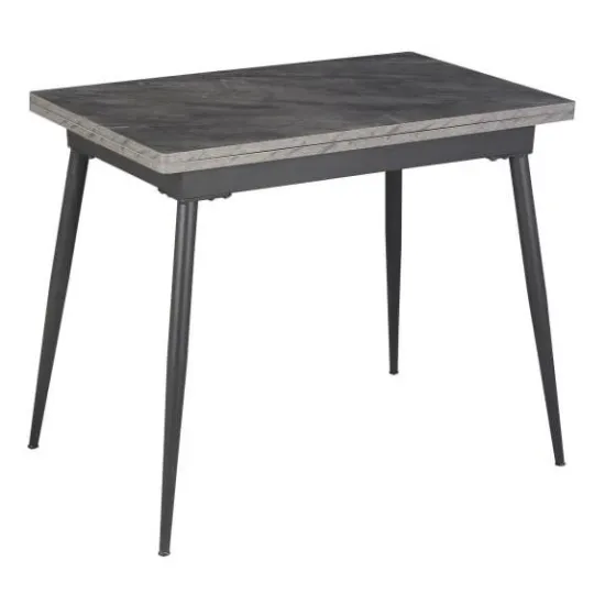 Стол обеденный Fabrik Home Smart, 93x60 см раскладной, Антрацит