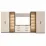 Living Bafimob Liumos Maxi LED mânere tip limbă, 410x200x52cm, Toffi/Bej