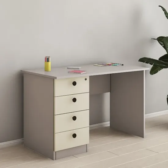 Masa de birou Bafimob T KS-120 Т (sertar), 120x60 cm, Toffi/Bej