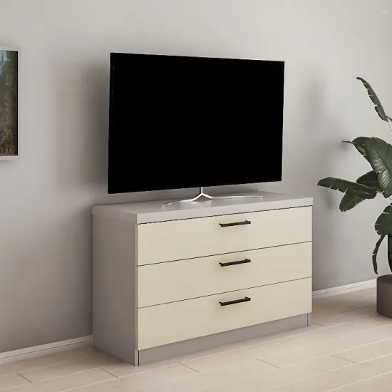 Comodă Bafimob T KТ-120(3), 120x40x72 cm, Toffi/Bej